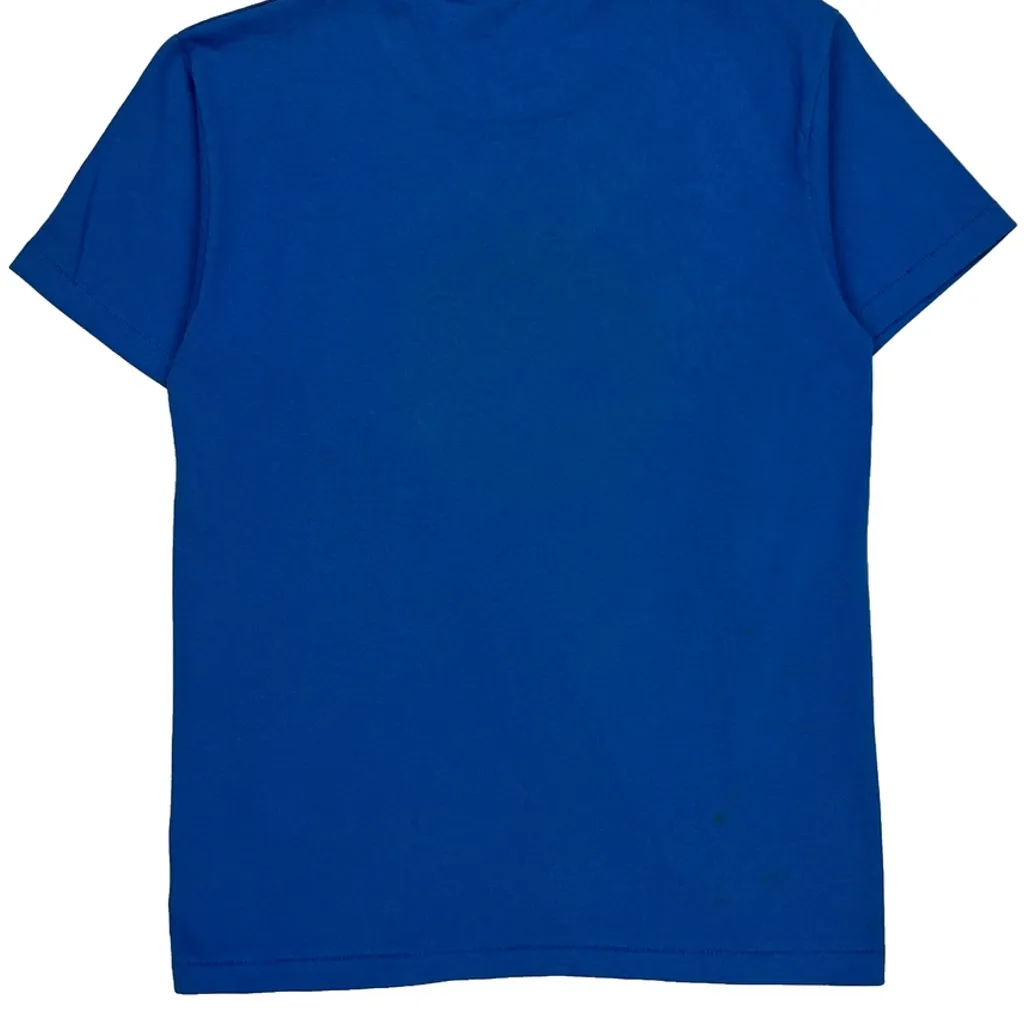 Lightning Bolt Hanes Graphic T-Shirt - Small Blue Cotton Blend - Image 6