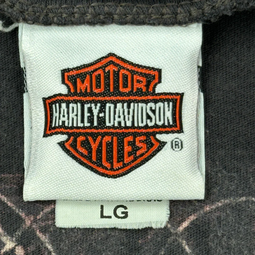 Lima Harley Davidson Harley Davidson Graphic T-Shirt - Large Black Cotton - Image 3