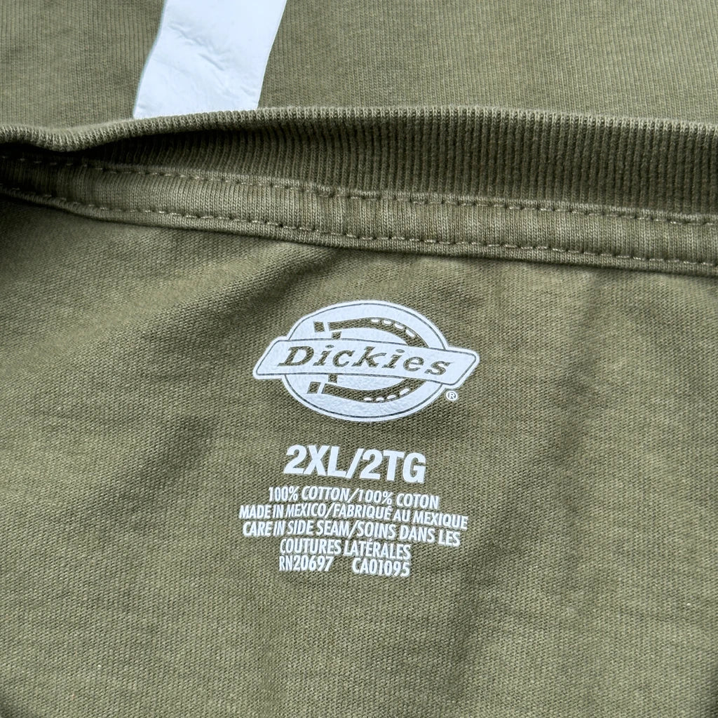 Limited Edition Dickies Graphic T-Shirt - 2XL Green Cotton - Image 3