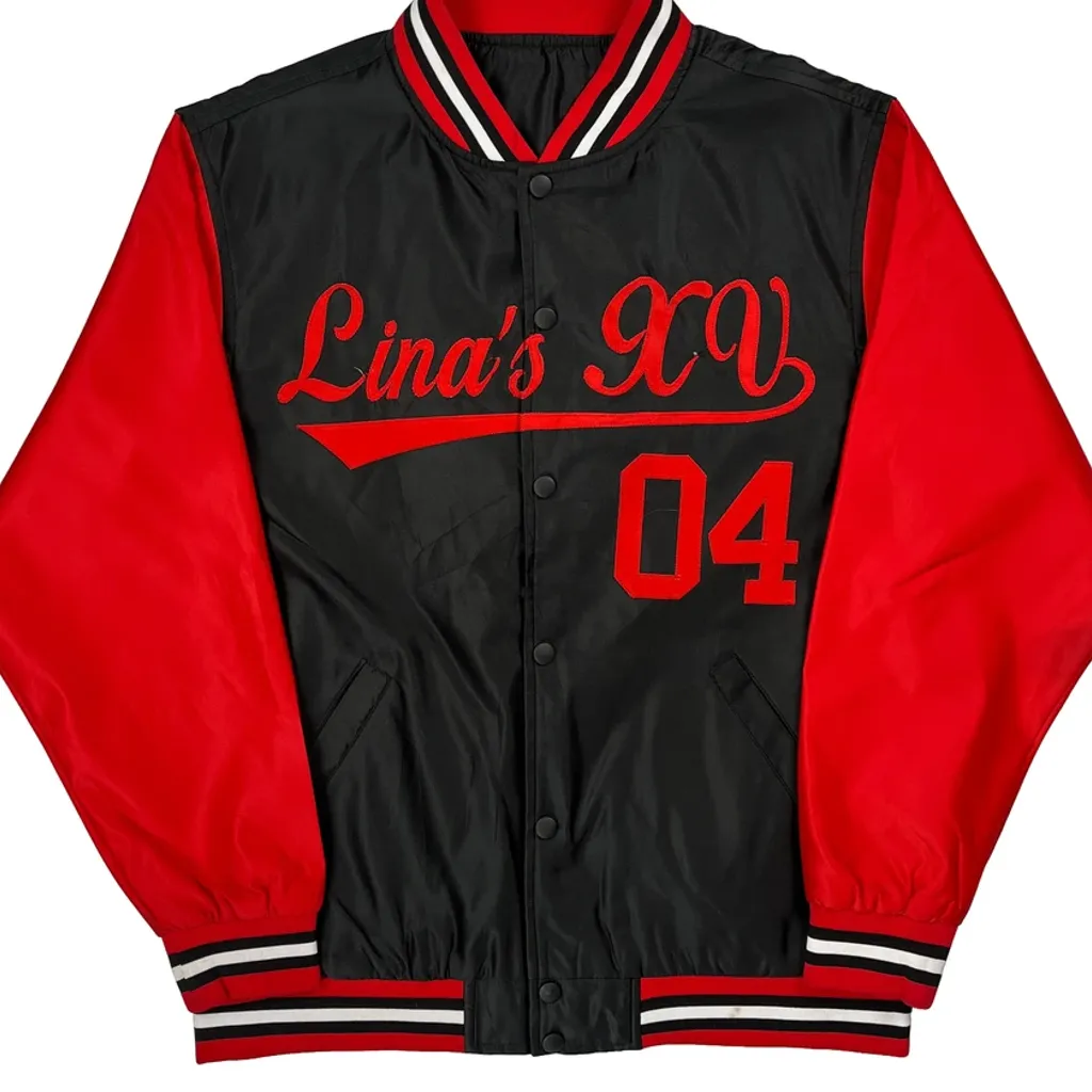 Lina'S Xv Unbranded Varsity Jacket - Small Black Polyester - Image 4
