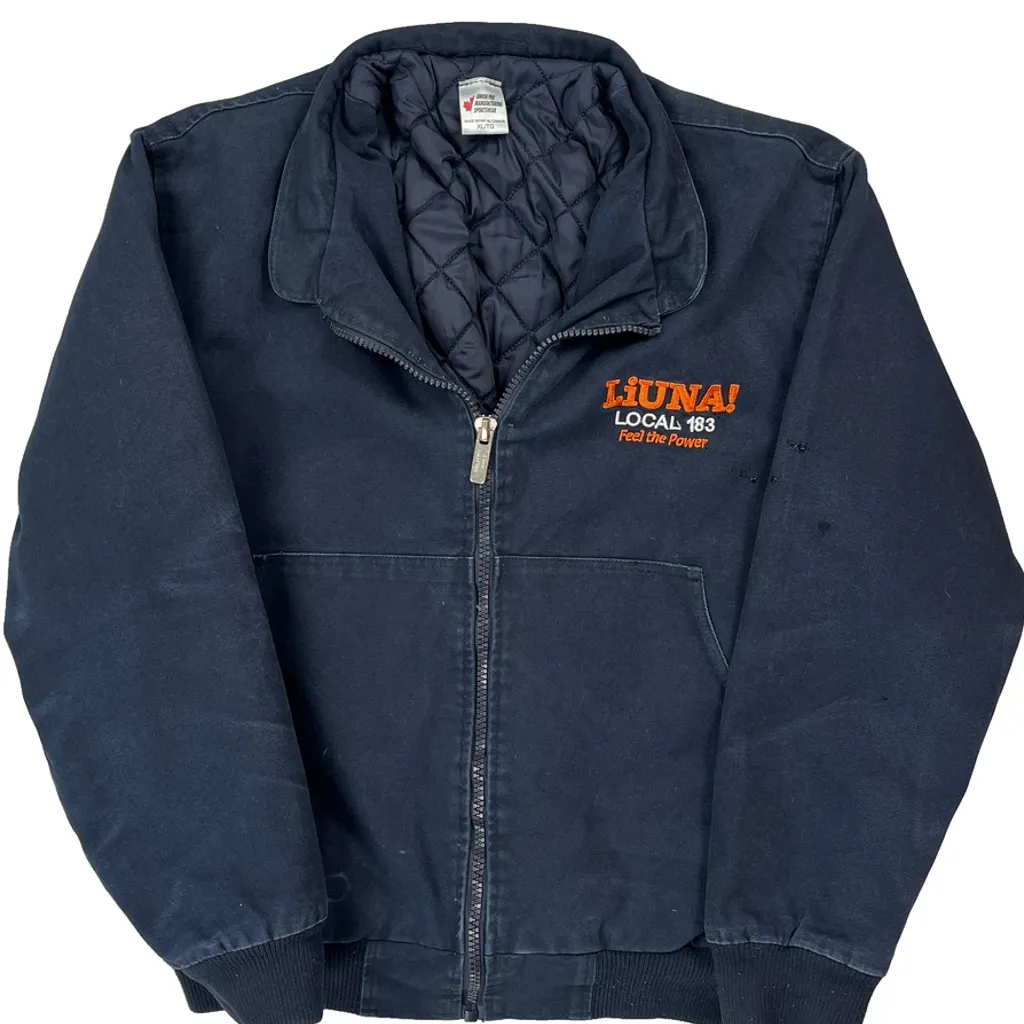 Liuna! Local 183 Union Pro Workwear Jacket - XL Blue Polyester - Image 4