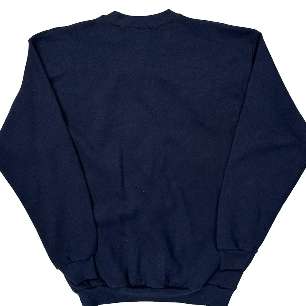 Logo 7 Nfl Sweatshirt - Large Navy Cotton Blend - Image 7