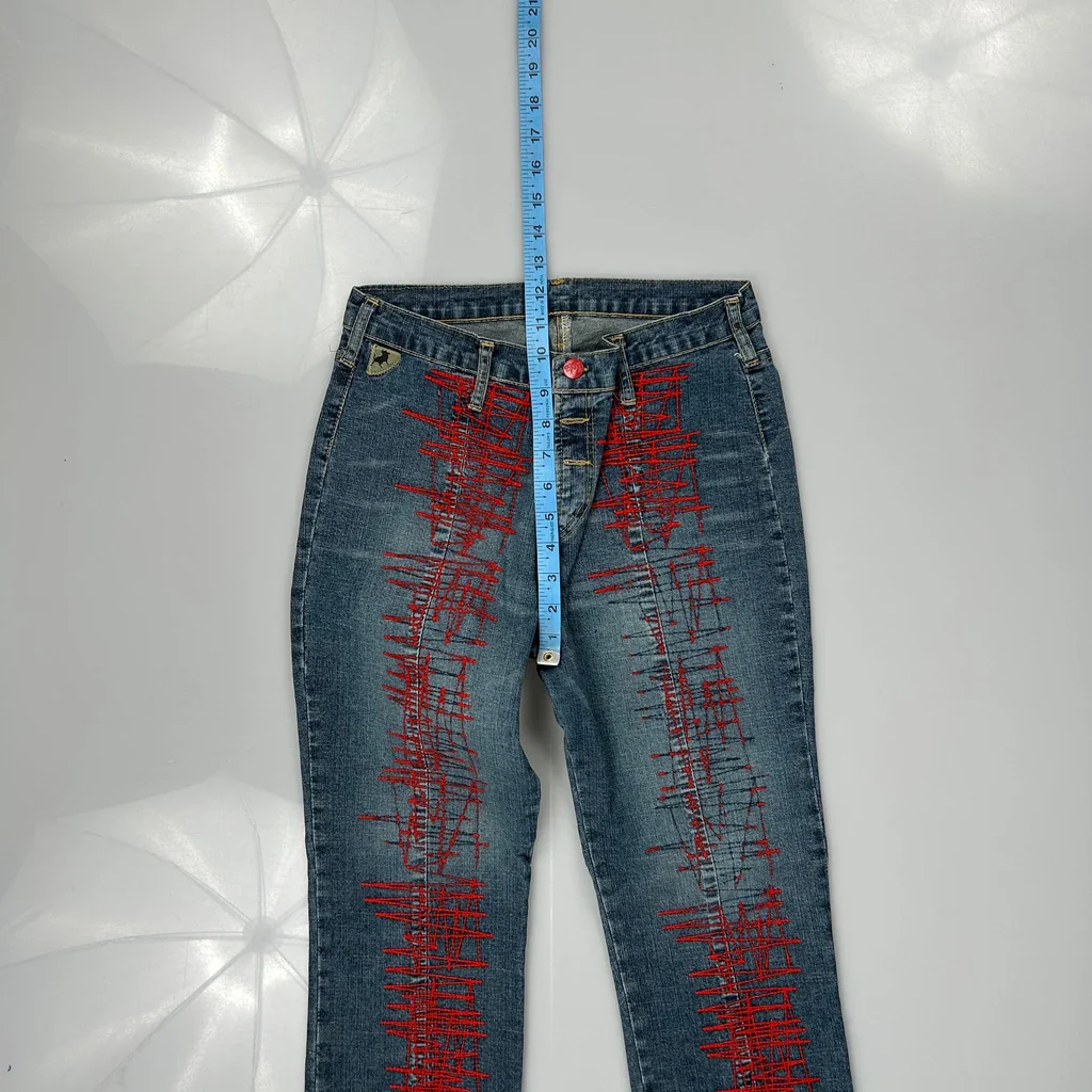 Lois Boot Cut Jeans - 26W UK 6 Blue Denim - Image 4