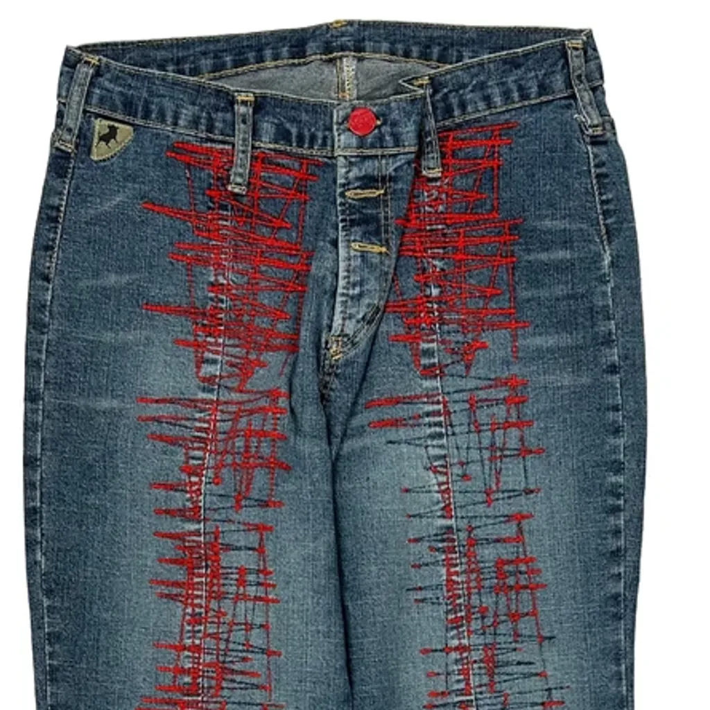 Lois Boot Cut Jeans - 26W UK 6 Blue Denim - Image 9