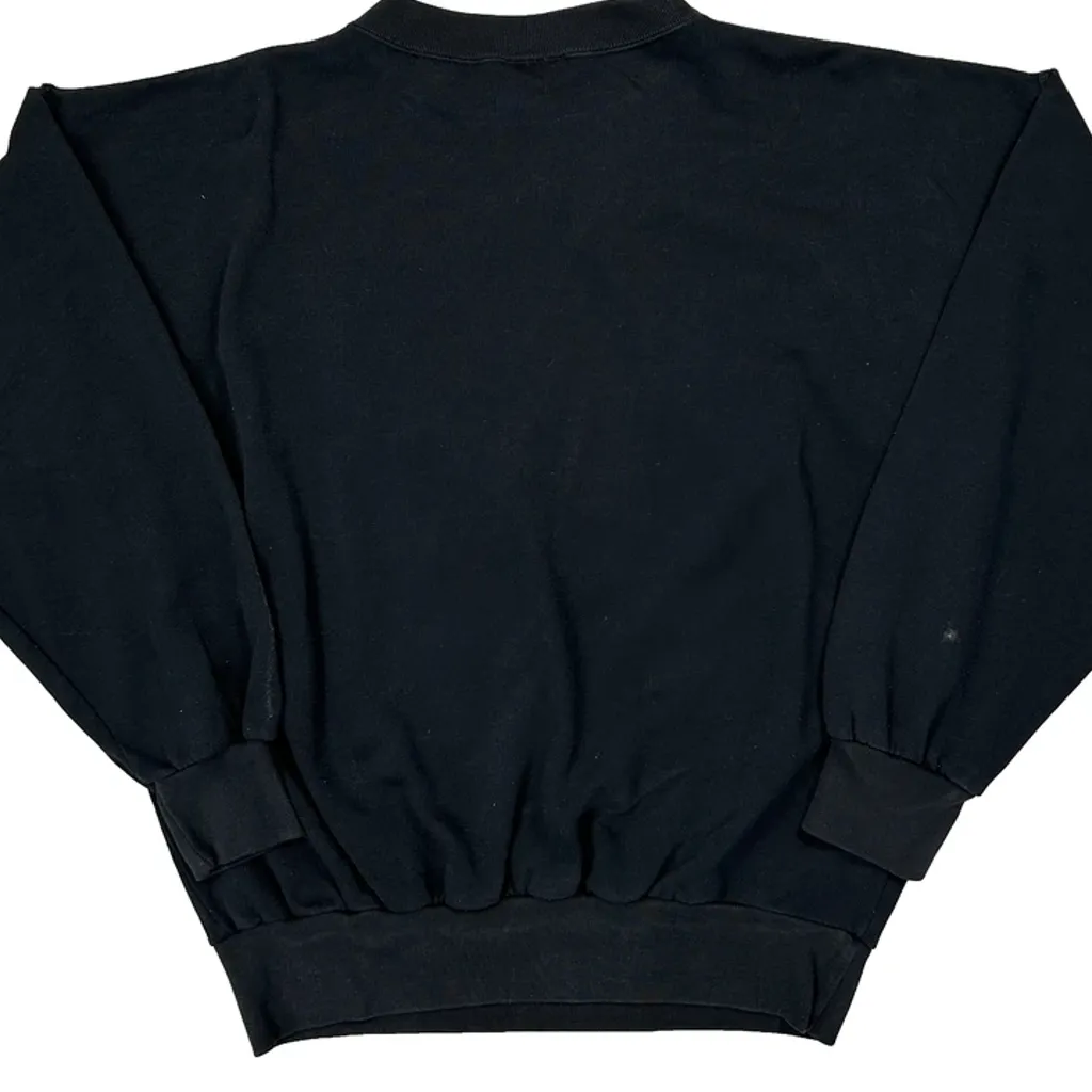 London England Theme Blues Graphic Sweatshirt - Large Black Cotton - Image 6
