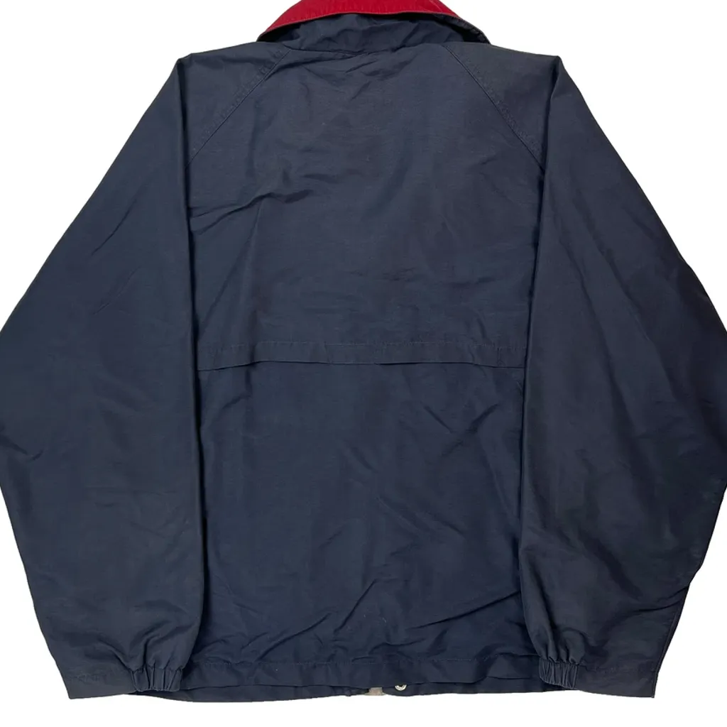 London Hard Rock Cafe Graphic Windbreaker - Large Navy Nylon - Image 6