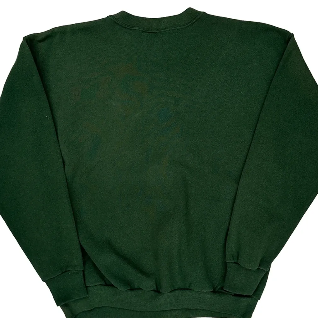 Looney Tunes Ultimate Sportswear Taz Christmas Sweatshirt - Large Green Cotton Blend - Image 6