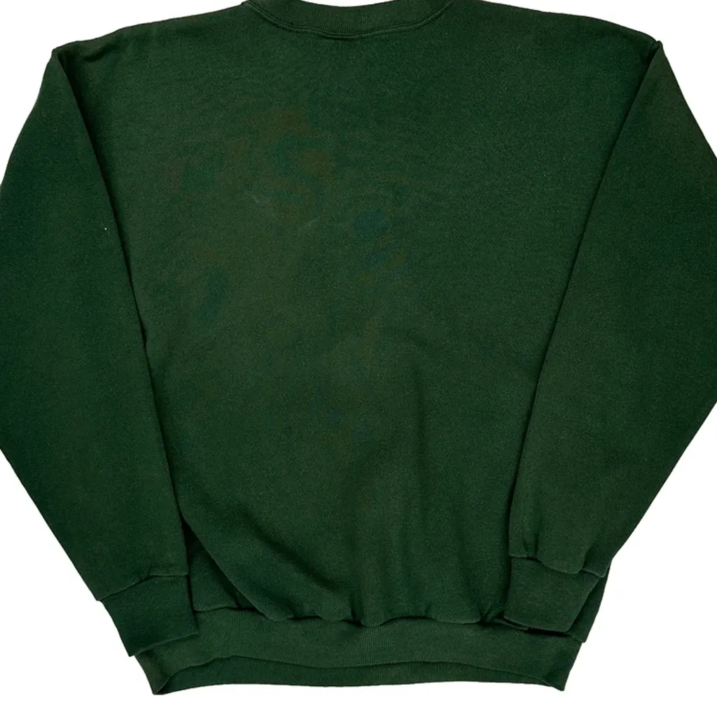 Looney Tunes Ultimate Sportswear Taz Christmas Sweatshirt - Large Green Cotton Blend - Image 7