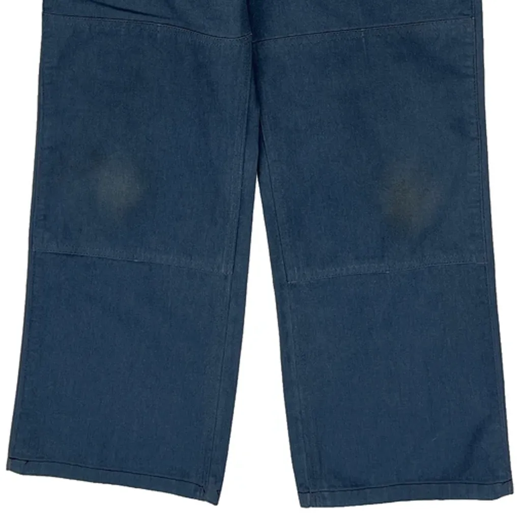Loose Fit Carhartt Double Knee Carpenter Chinos - 28W 27L Blue Cotton - Image 8