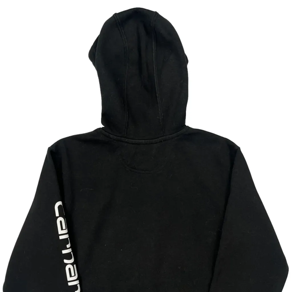 Loose Fit Carhartt Faded Hoodie - Small Black Cotton - Image 6
