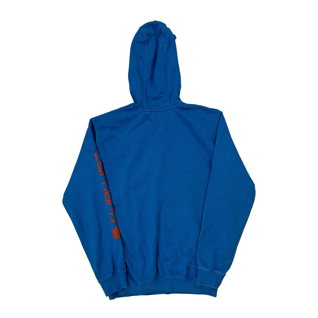 Loose Fit Carhartt Hoodie - Medium Blue Cotton - Image 2