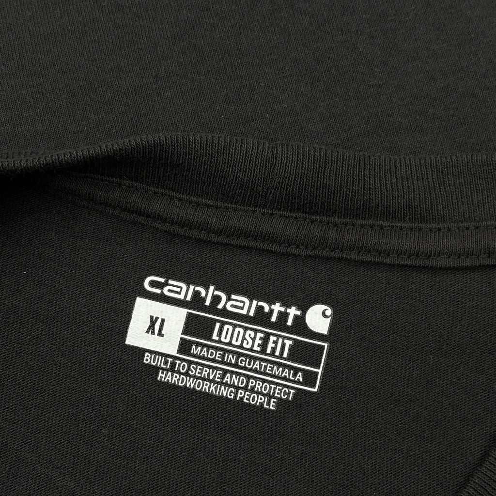 Loose Fit Carhartt Long Sleeve T-Shirt - XL Black Cotton - Image 3