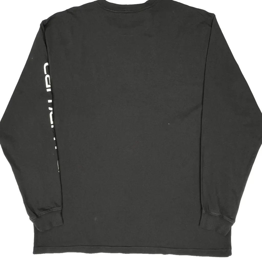 Loose Fit Carhartt Long Sleeve T-Shirt - XL Black Cotton - Image 6