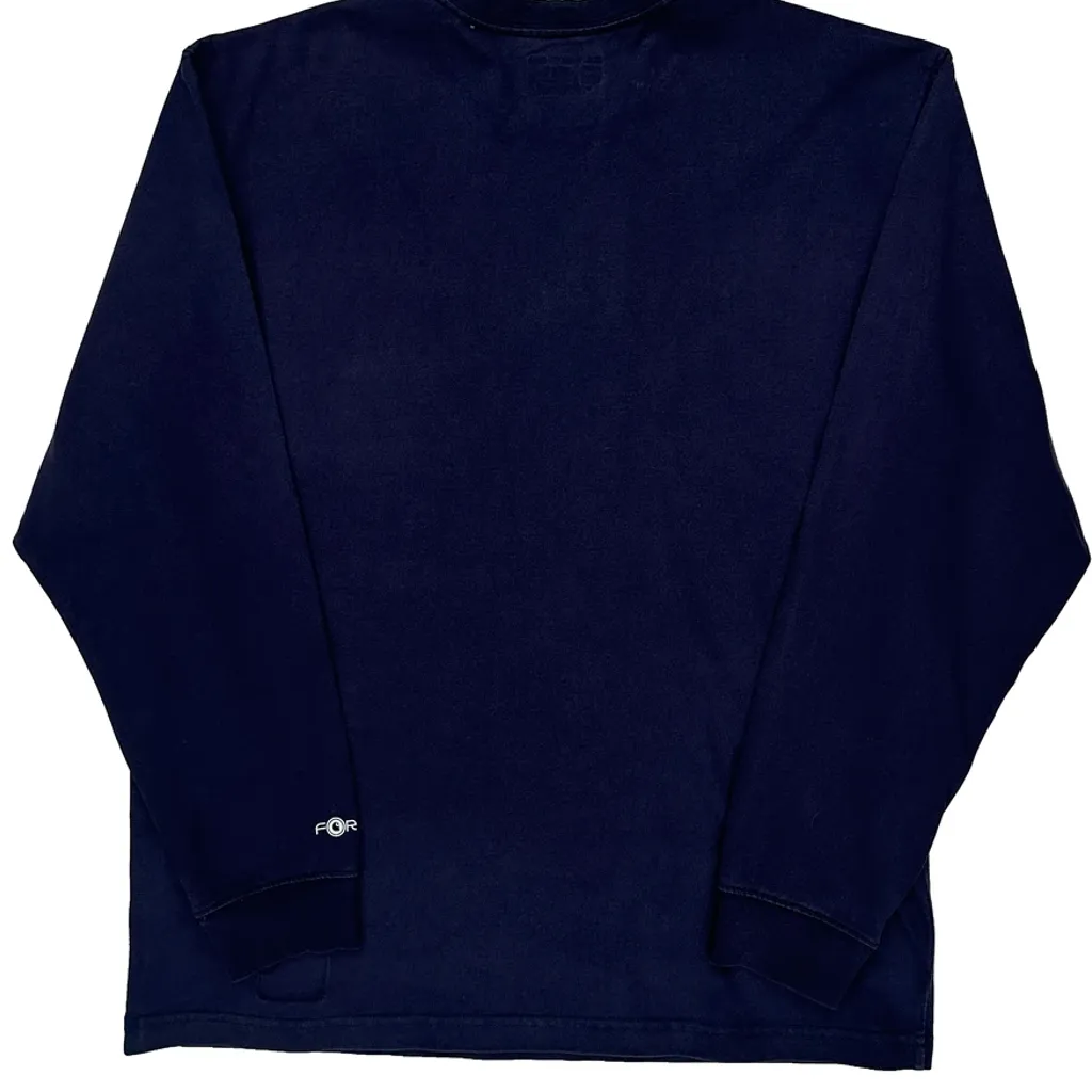 Loose Fit Carhartt Long Sleeve T-Shirt - Medium Navy Cotton - Image 6