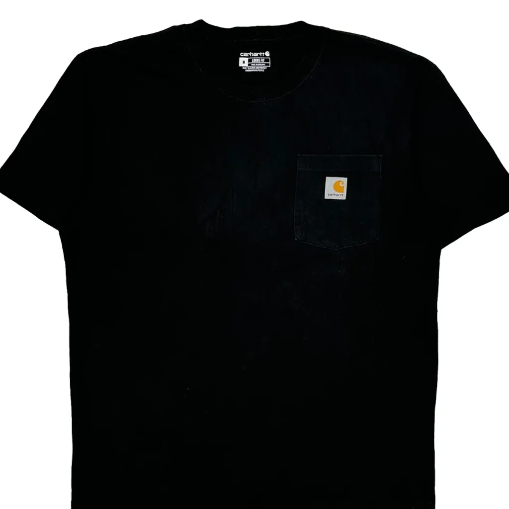Loose Fit Carhartt T-Shirt - Medium Black Cotton - Image 4
