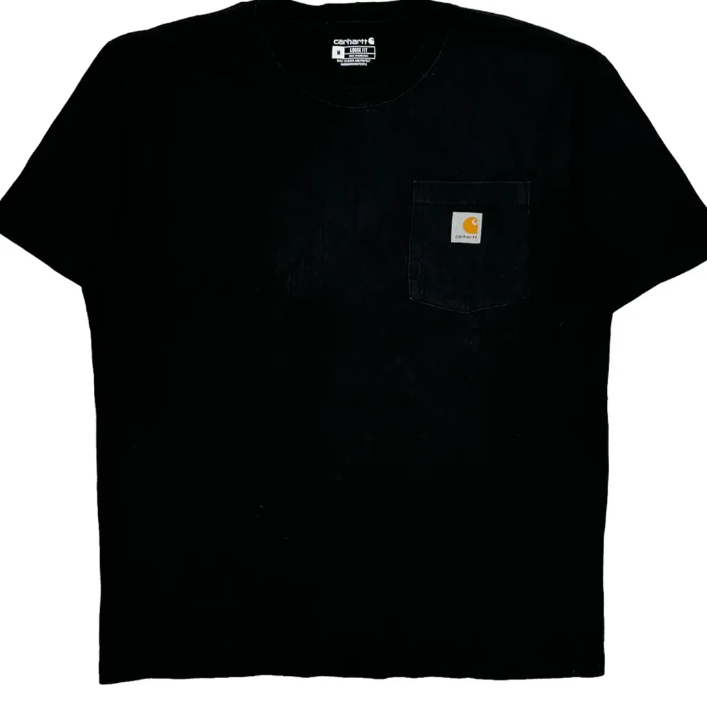 Loose Fit Carhartt T-Shirt - Medium Black Cotton - Image 5
