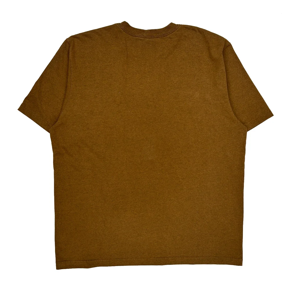 Loose Fit Carhartt Tall T-Shirt - XL Brown Cotton - Image 2