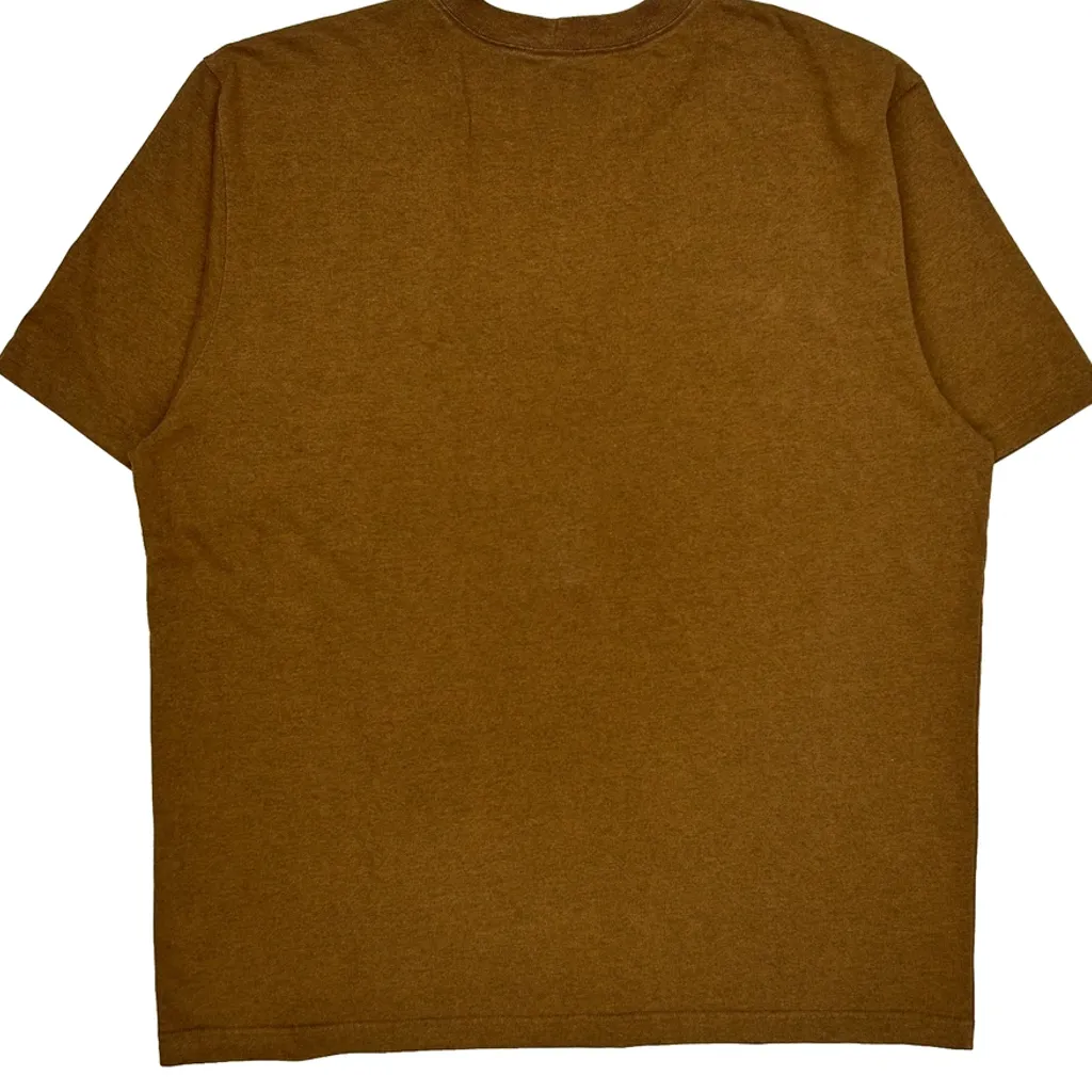 Loose Fit Carhartt Tall T-Shirt - XL Brown Cotton - Image 7