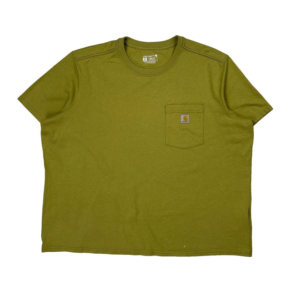 Loose Fit Carhartt T-Shirt - 2XL Green Cotton