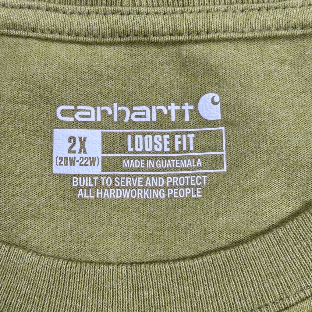 Loose Fit Carhartt T-Shirt - 2XL Green Cotton - Image 3