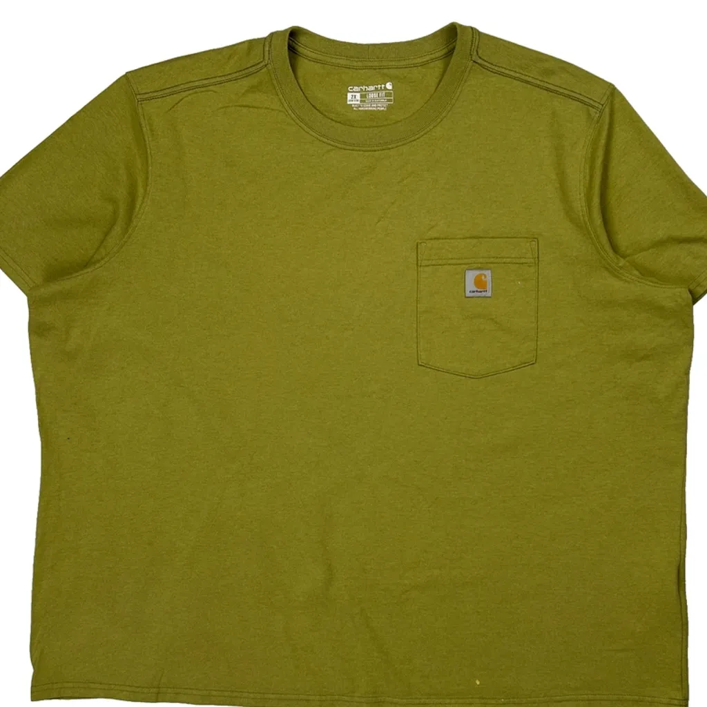 Loose Fit Carhartt T-Shirt - 2XL Green Cotton - Image 4