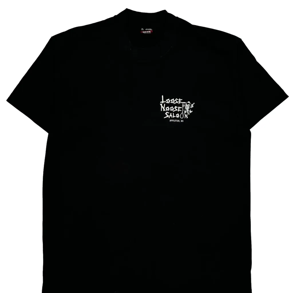 Loose Moose Saloon Fruit Of The Loom Single Stitch T-Shirt - XL Black Cotton Blend - Image 4