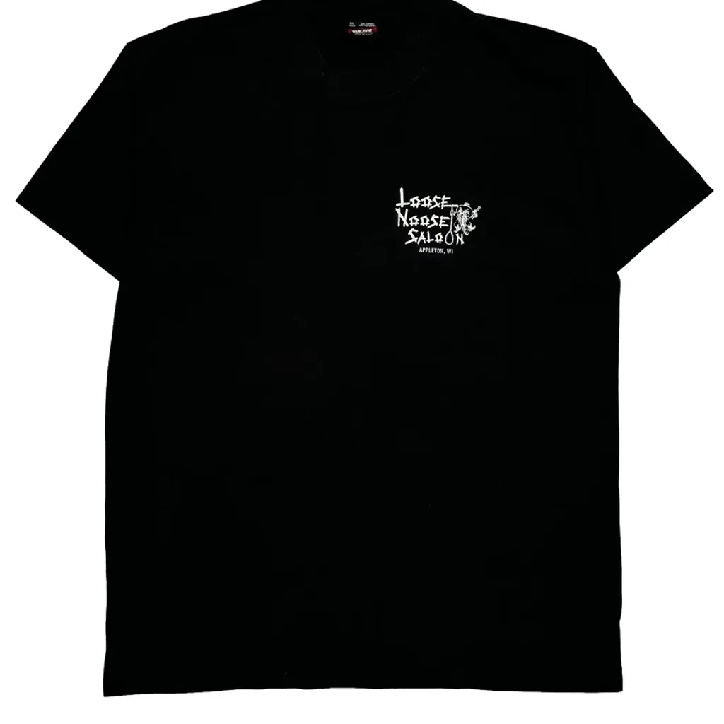 Loose Moose Saloon Fruit Of The Loom Single Stitch T-Shirt - XL Black Cotton Blend - Image 5