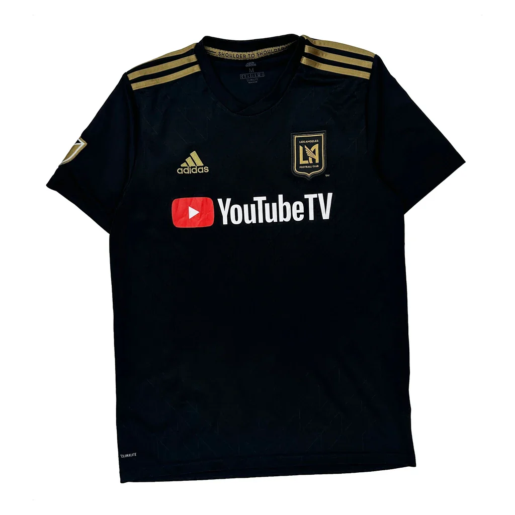 Los Angeles Football Club Adidas Football Shirt - Medium Black Polyester