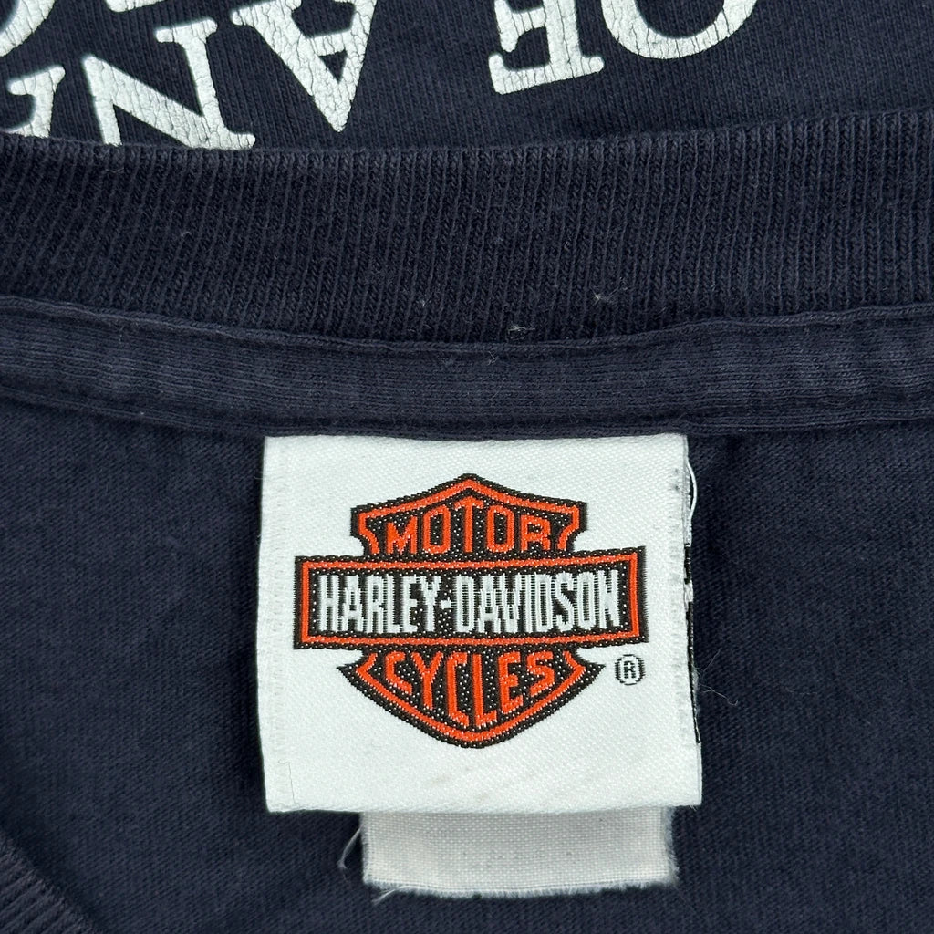 Los Angeles Harley-Davidson Harley Davidson Graphic T-Shirt - Large Navy Cotton - Image 4