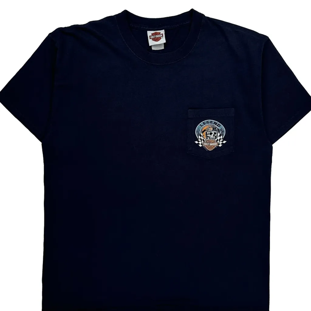 Los Angeles Harley-Davidson Harley Davidson Graphic T-Shirt - Large Navy Cotton - Image 6