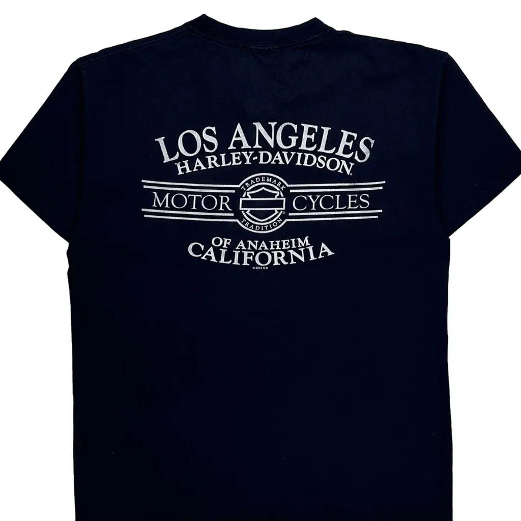 Los Angeles Harley-Davidson Harley Davidson Graphic T-Shirt - Large Navy Cotton - Image 7