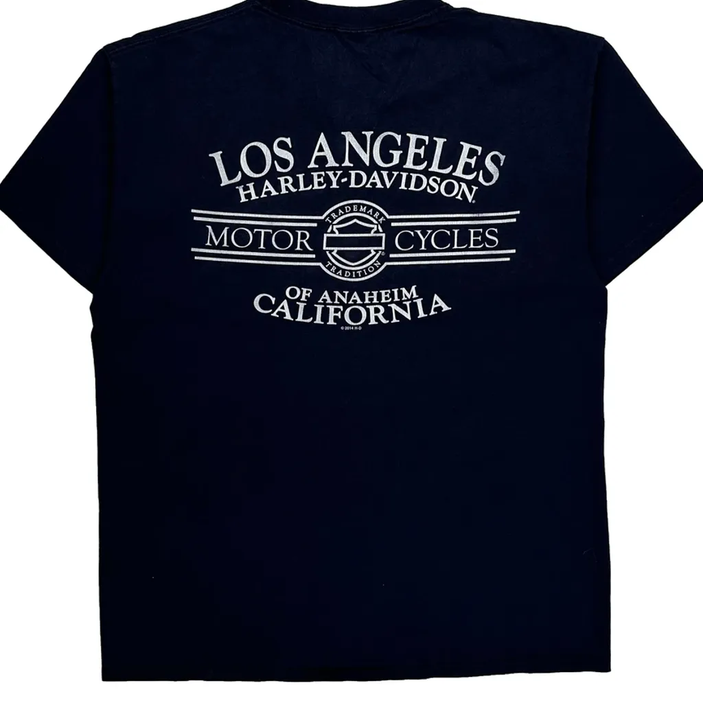 Los Angeles Harley-Davidson Harley Davidson Graphic T-Shirt - Large Navy Cotton - Image 8