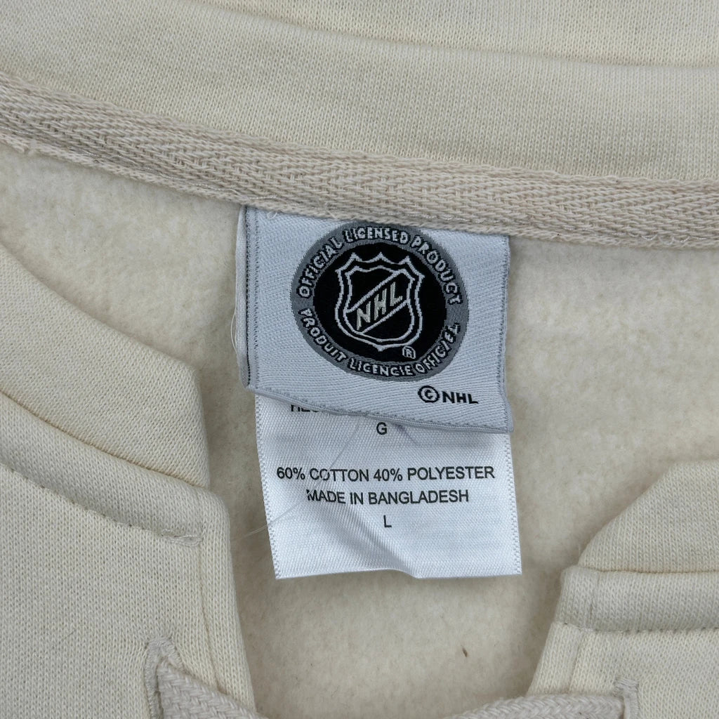 Los Angeles Kings Nhl Sweatshirt - Large Cream Cotton Blend - Image 3