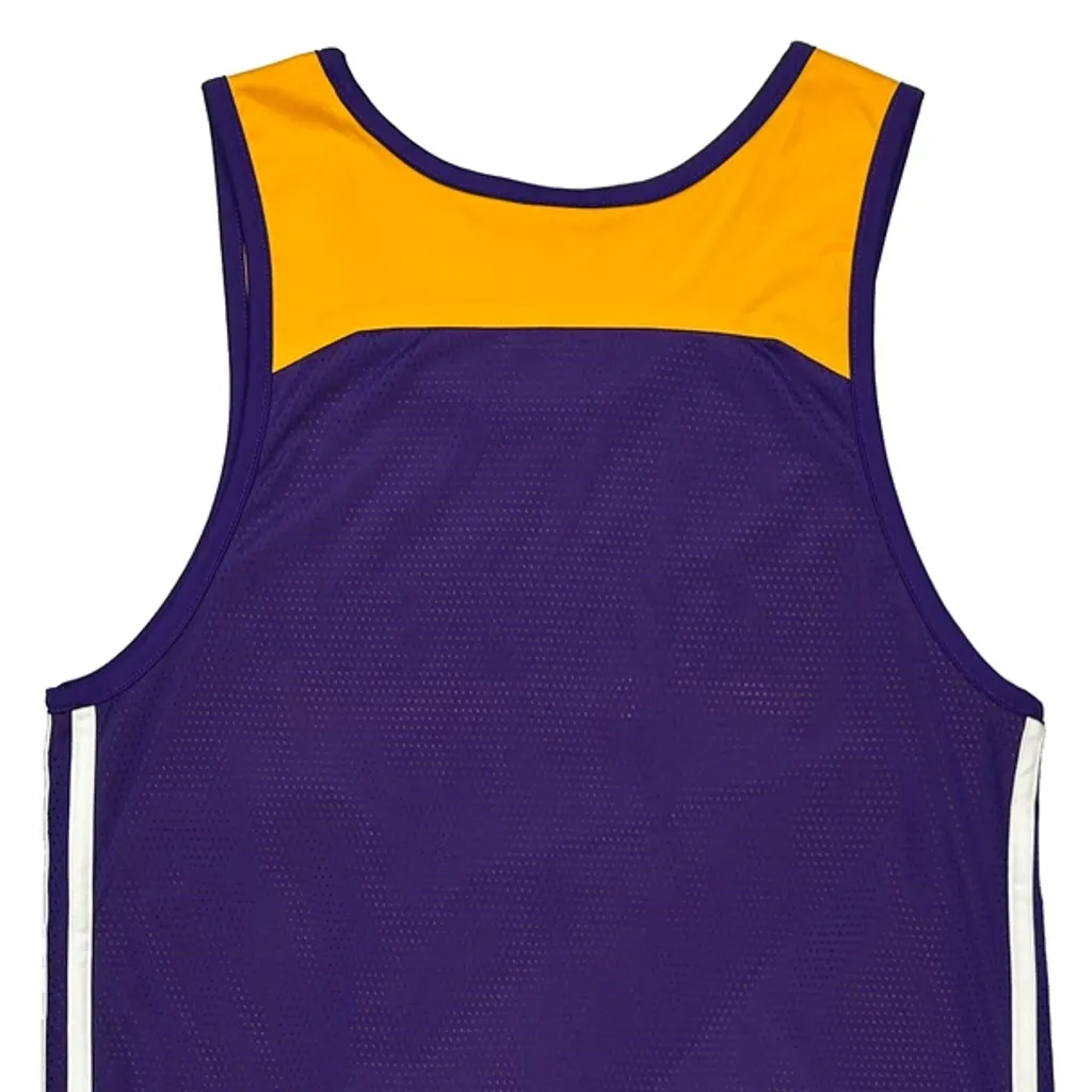 Los Angeles Lakers Adidas Nba Jersey - Small Purple Polyester - Image 6