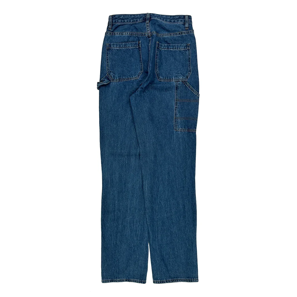 Los Angeles Playboy Double Knee Carpenter Jeans - 27W UK 8 Blue Cotton