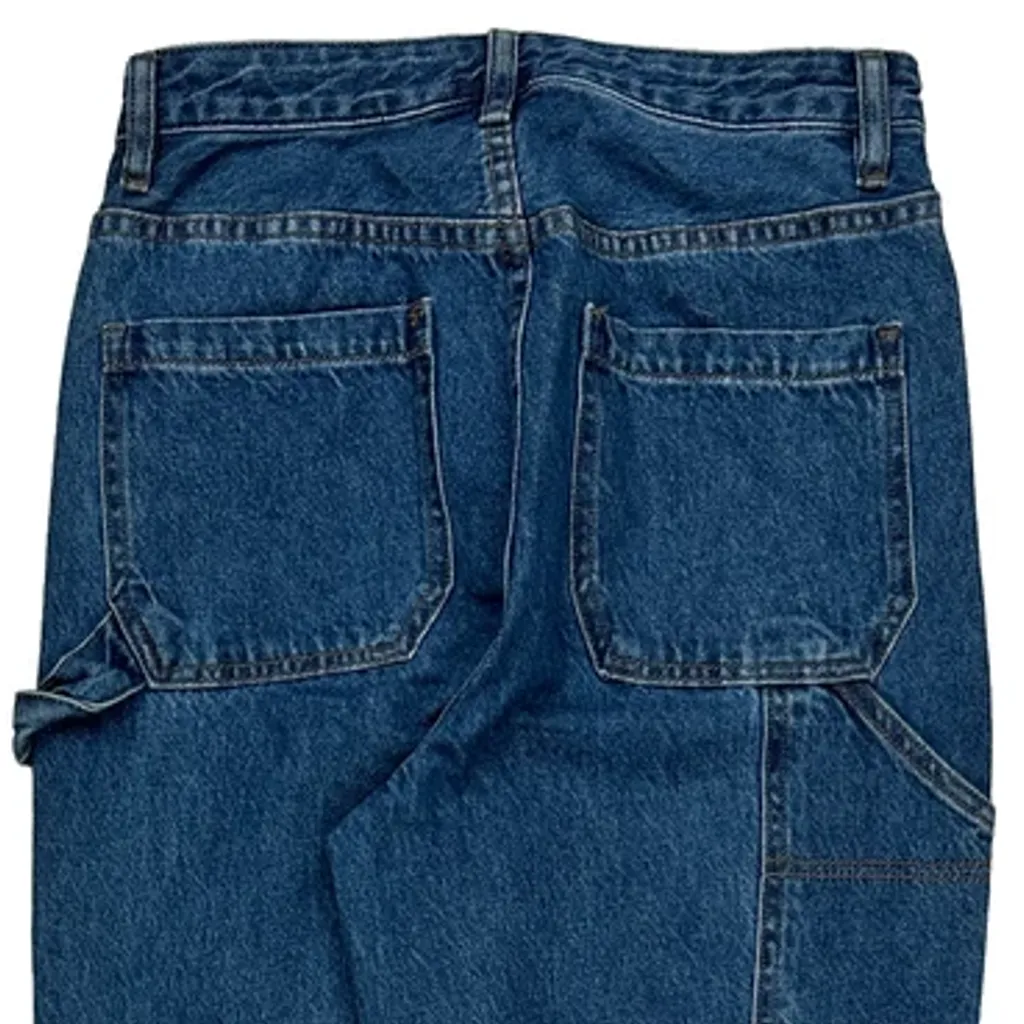 Los Angeles Playboy Double Knee Carpenter Jeans - 27W UK 8 Blue Cotton - Image 7