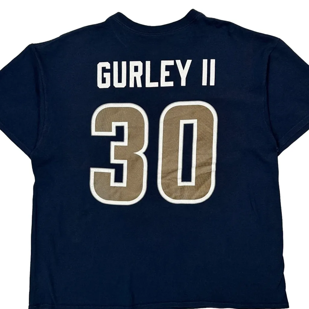 Los Angeles Rams Majestic Nfl T-Shirt - XL Blue Cotton - Image 6