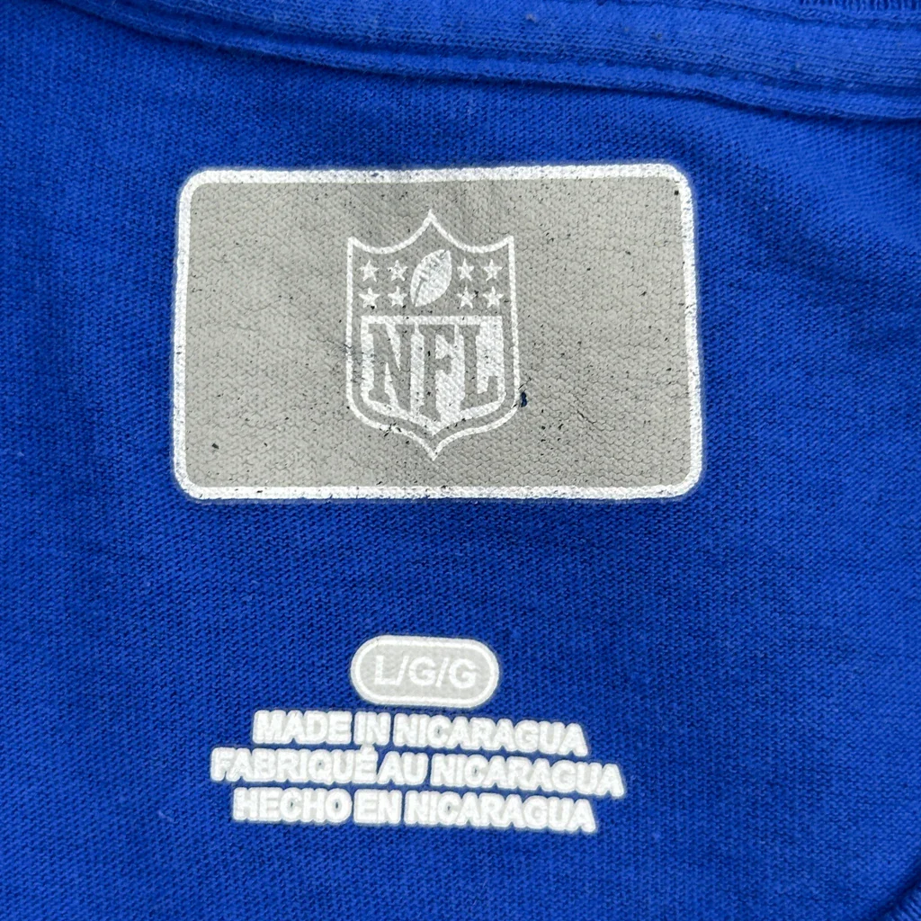 Los Angeles Rams Nfl T-Shirt - Large Blue Cotton - Image 3