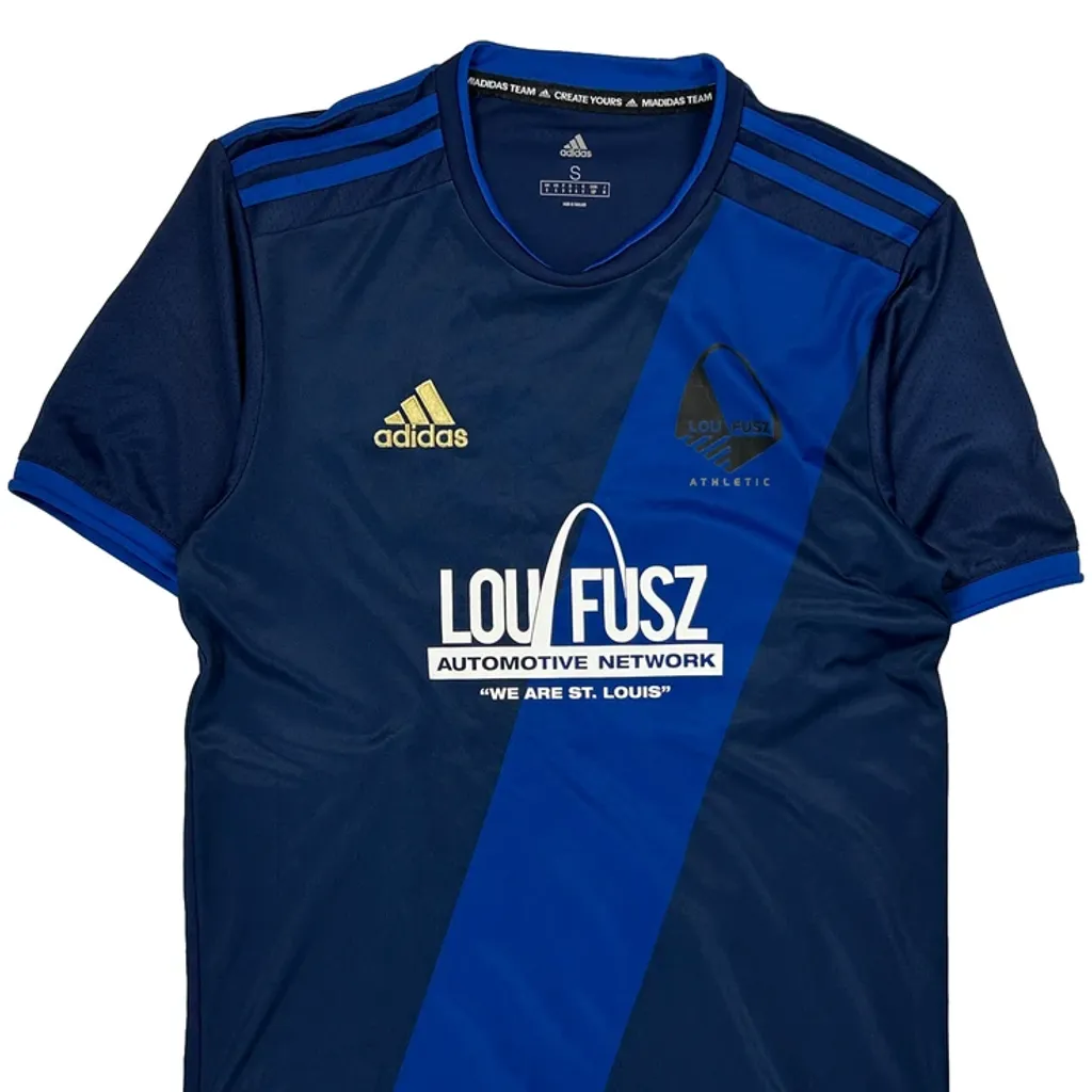 Lou Fusz Athletic Adidas Football Shirt - Small Navy Polyester - Image 5