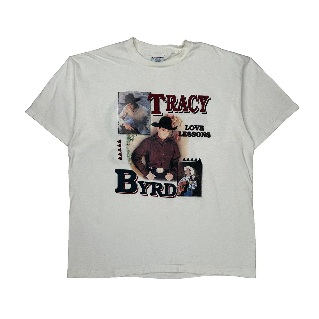 Tracy Byrd Love Lessons Riverview Mfg Single Stitch T-Shirt - XL White Cotton