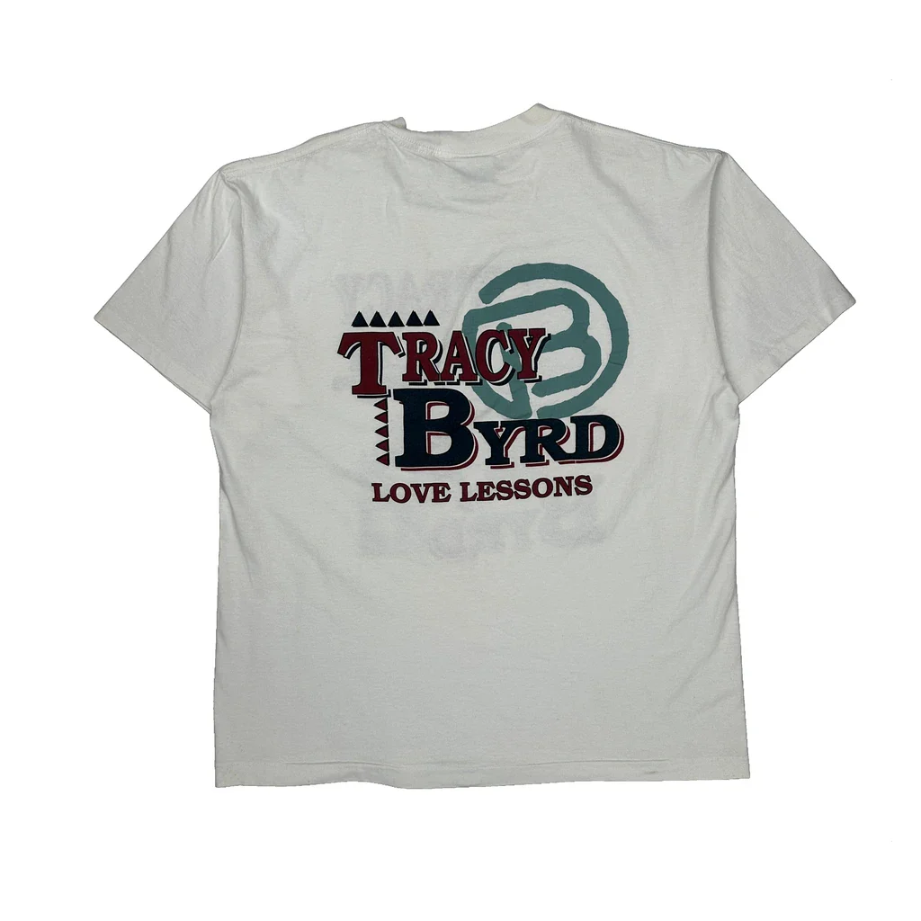 Tracy Byrd Love Lessons Riverview Mfg Single Stitch T-Shirt - XL White Cotton - Image 2