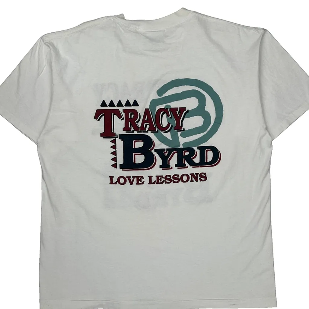 Tracy Byrd Love Lessons Riverview Mfg Single Stitch T-Shirt - XL White Cotton - Image 6