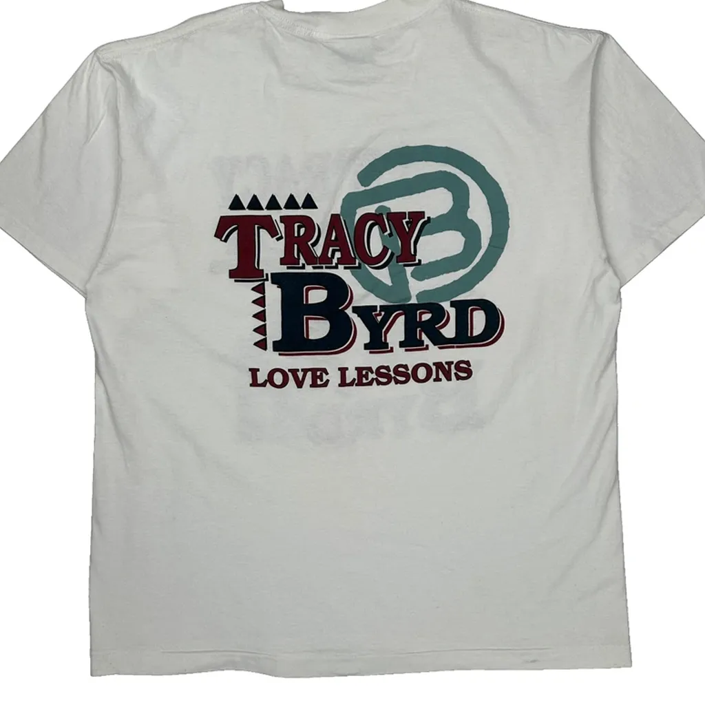 Tracy Byrd Love Lessons Riverview Mfg Single Stitch T-Shirt - XL White Cotton - Image 7