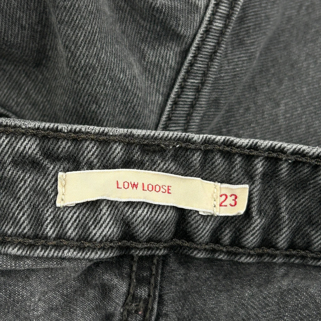 Low Loose Levis Wide Leg Jeans - 25W US 2 Gray Denim - Image 6