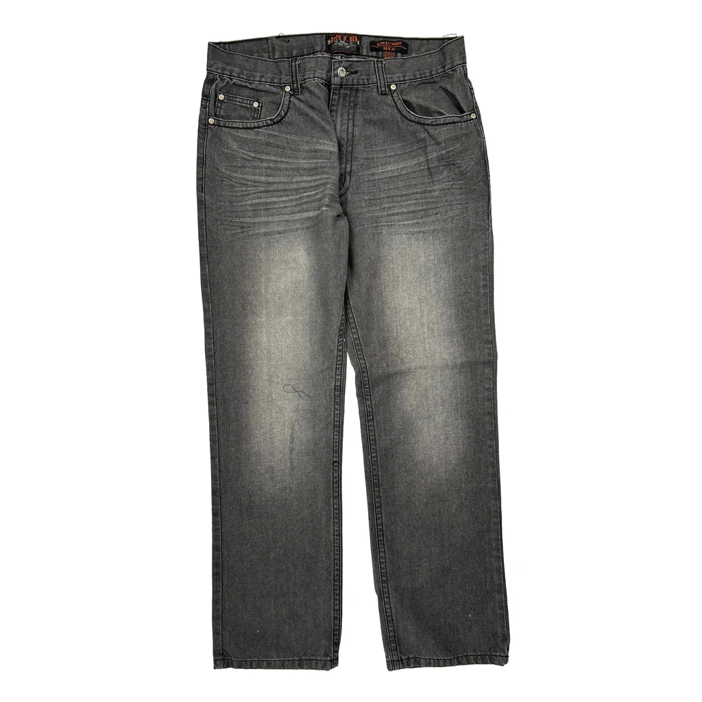 Lucky Brand Slim Jeans - 34W 32L Grey Cotton - Image 2