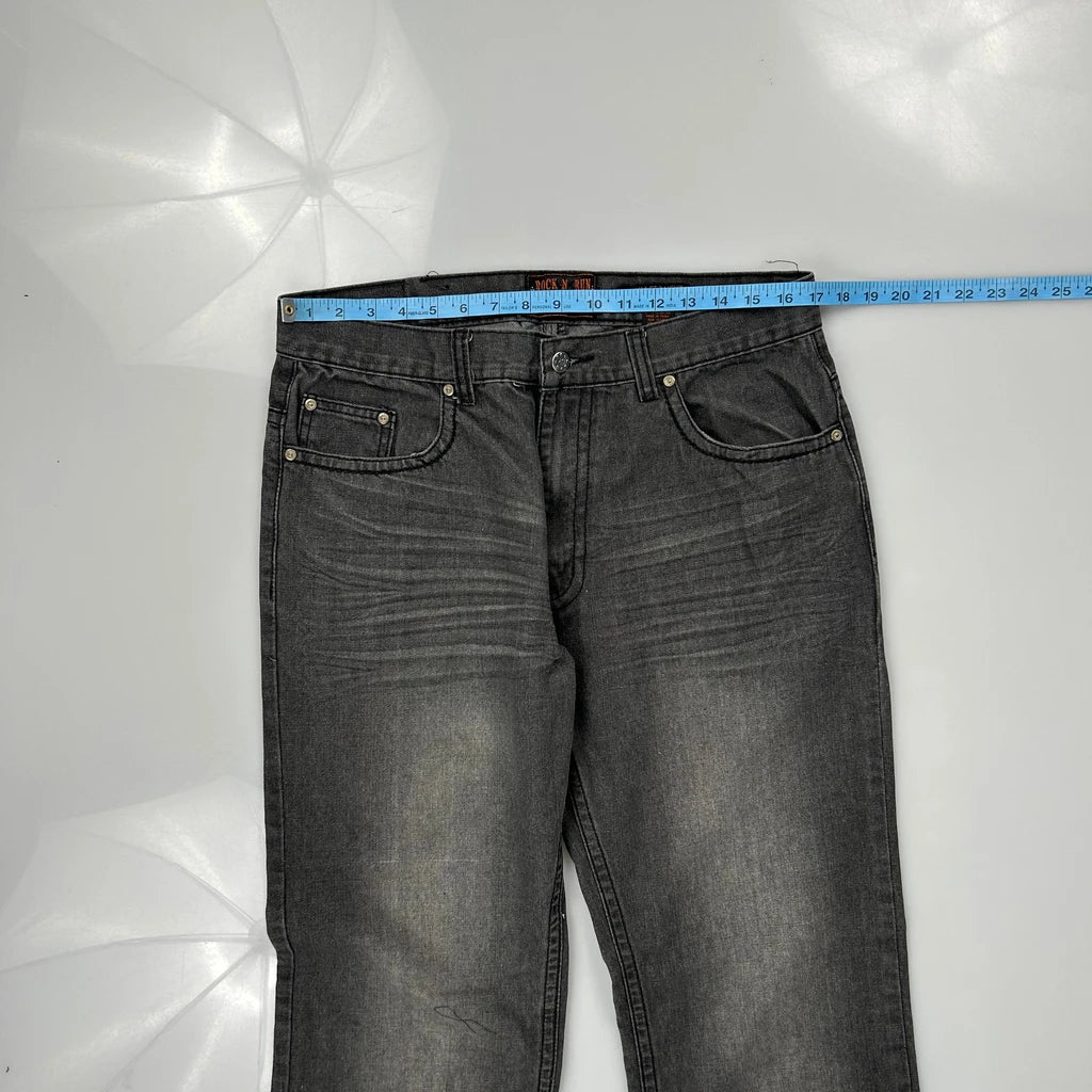 Lucky Brand Slim Jeans - 34W 32L Grey Cotton - Image 3