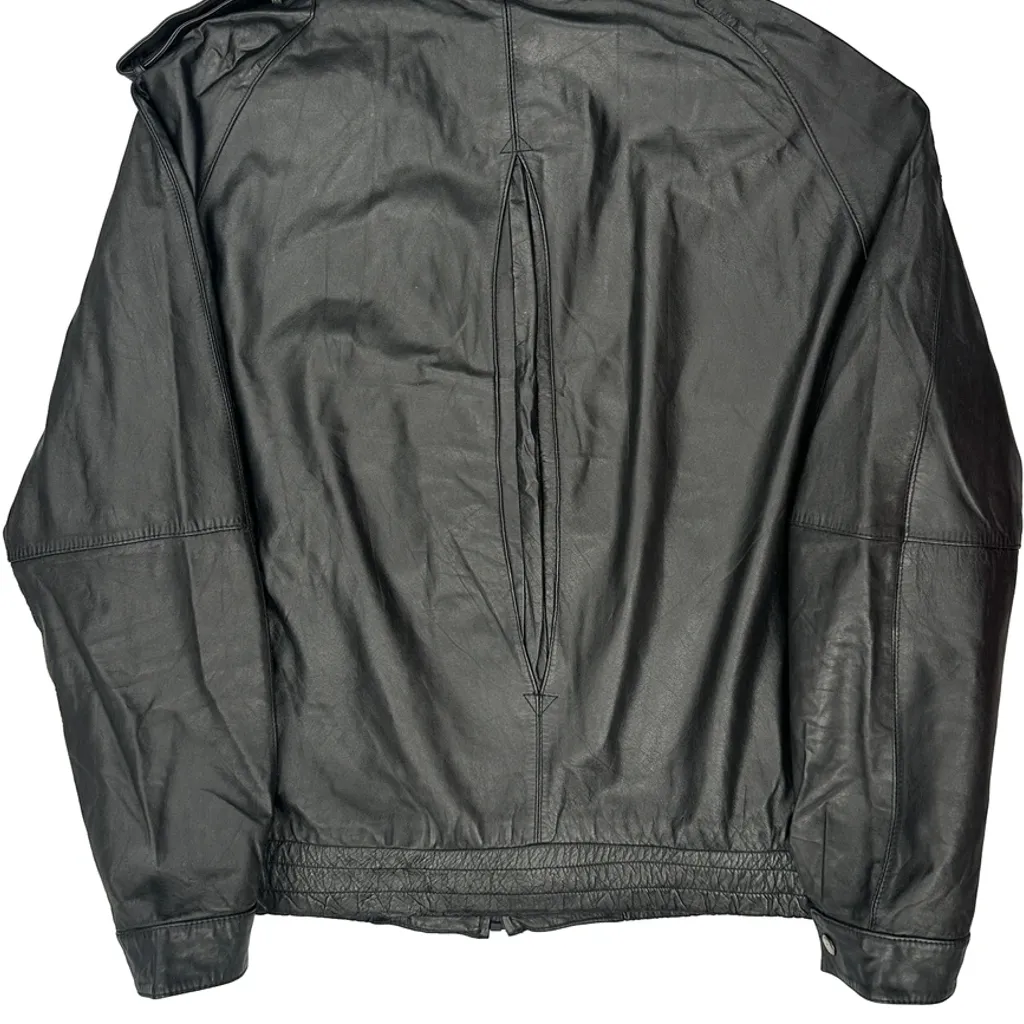 Luigi Tomasi Leather Jacket - 2XL Black Leather - Image 6