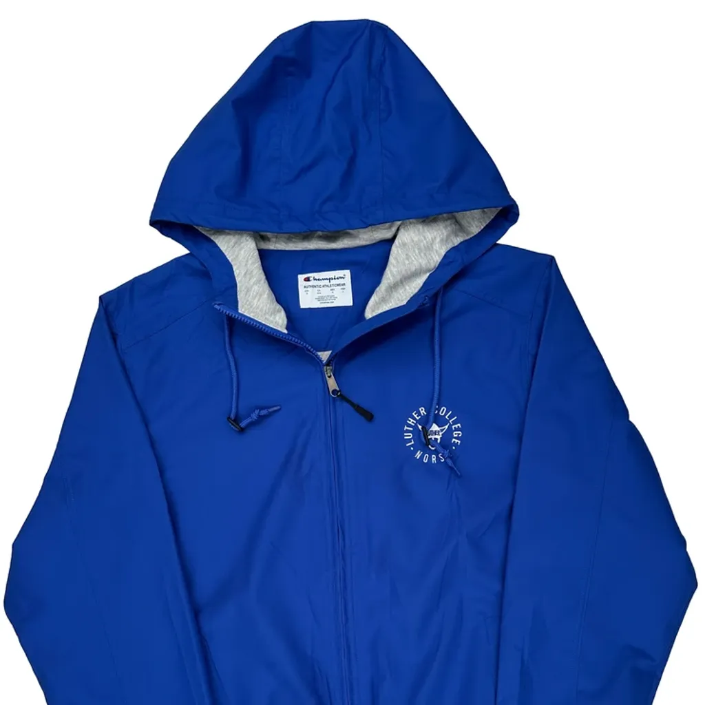 Luther College Norse Champion College Windbreaker - Medium Blue Polyester - Image 5