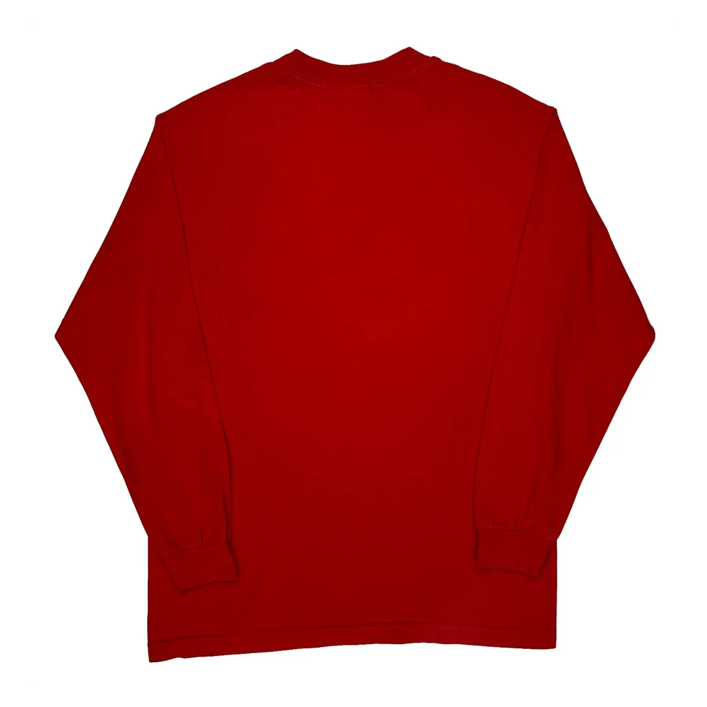 M&M'S Character Print M&M Cartoon Long Sleeve T-Shirt - Medium Red Cotton - Image 2