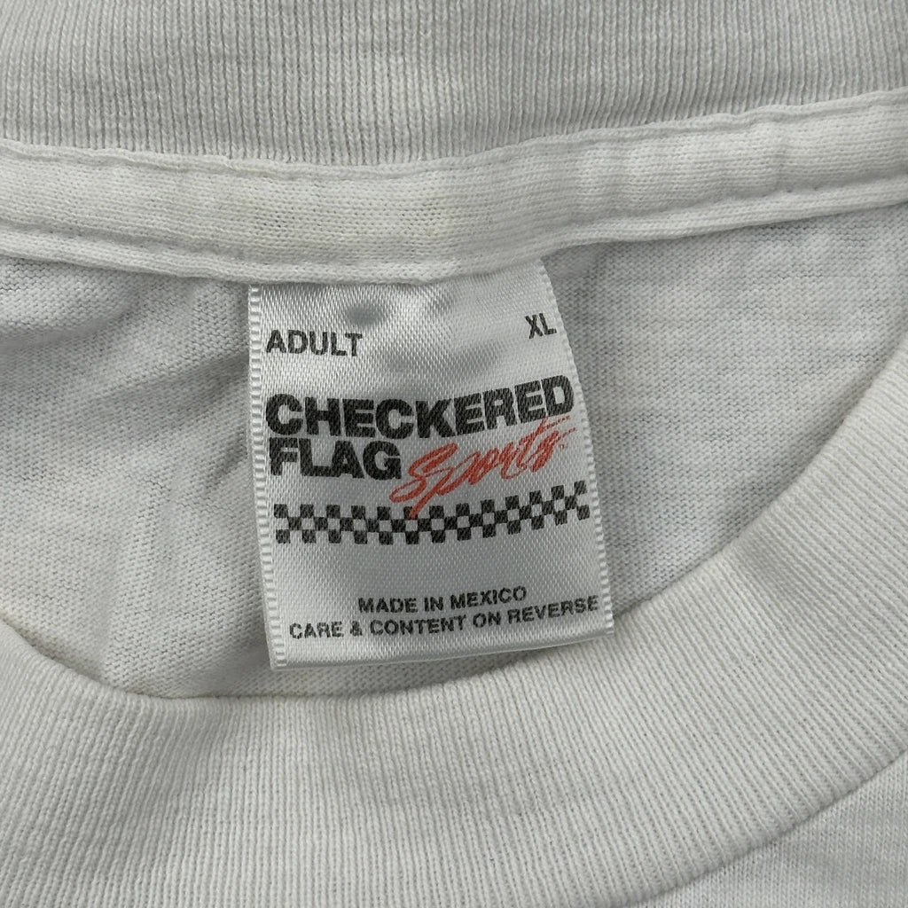 M&M'S Racing Team Checkered Flag Nascar T-Shirt - XL White Cotton - Image 3